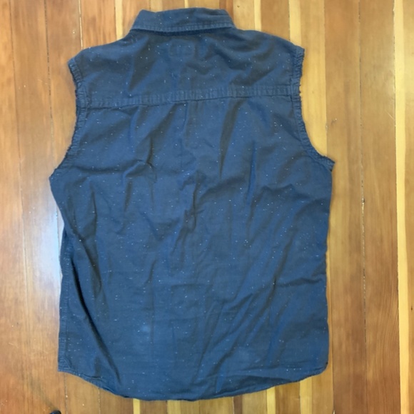 charcoal aeropostale sleeveless flannel S - Picture 4 of 4